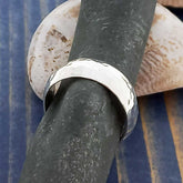 Sterling silver hammered band